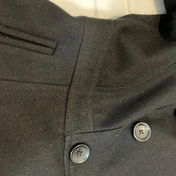 Michael Kors women’s black pea coat size S - Picture 13 of 14